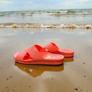 Reef Water X Slides Size 10 Women's Neon Poppy